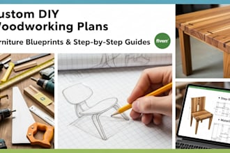 custom DIY woodworking plans and furniture blueprints