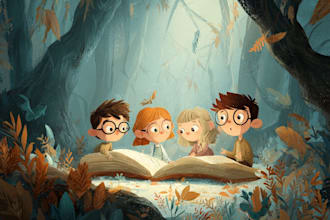 make children book illustration or children book cover