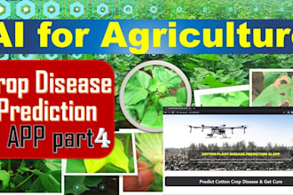 develop a smart ai app for crop disease detection via image and drone data