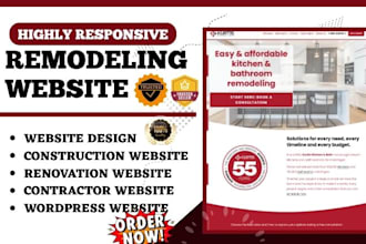 build remodeling contractor website construction website renovation website