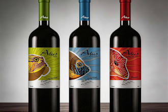 design a unique wine label