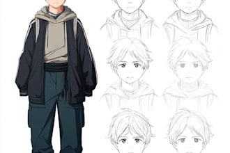 design manga or awesome anime character