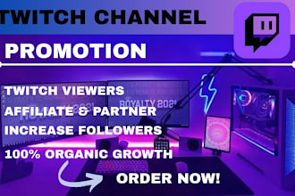 organically promote twitch viewers boost twitch live viewers channel promotion