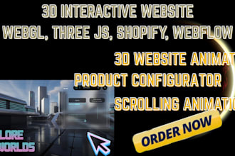 3d interactive configurator animated website three js webgl spline next js gsap