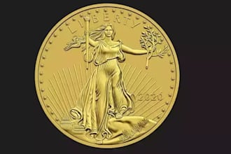 design 3d coin bas relif, medalion coin, cnc machine pendants stl 3d printing