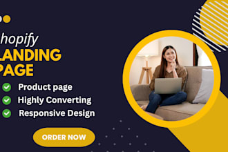 build a professional shopify landing page