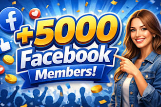 expand your 5,000 facebook members