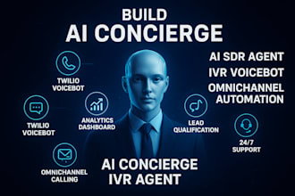 build ai concierge ai sdr agent IVR agent twilio voicebot omnichannel automation