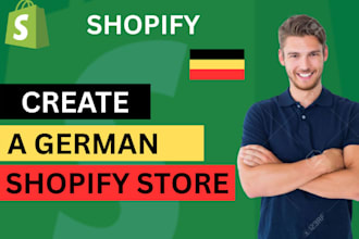 create a professional german shopify online shop website