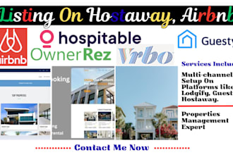 do hostaway listing airbnb booking and vrbo listing with SEO listing to rank