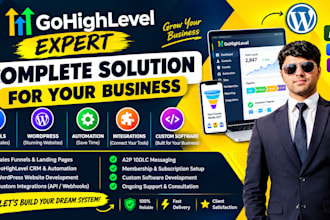 build website with gohighlevel, wordpres, custom website for your business