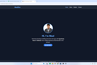 develop a landing page fastly
