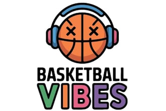 create basketball logo with detailed illustration