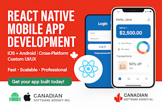 build cross platform ios and android mobile apps with react native mvp ready