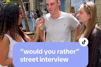 create street interview content for your product or brand