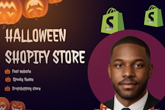 build a halloween shopify store, etsy halloween and pod website