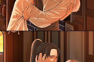 draw the illustrations for your webtoon or tapas
