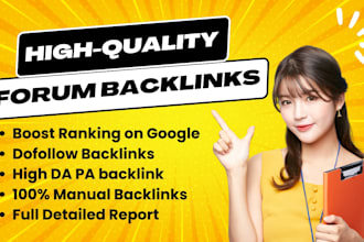 build manual english forum backlinks to boost your website ranking on google