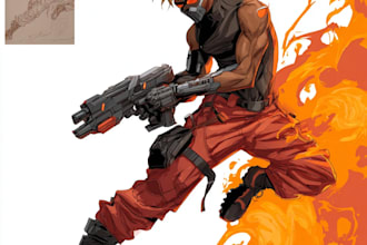 draw a anime or comic character