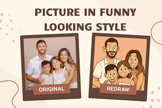 redraw any picture in funny styles