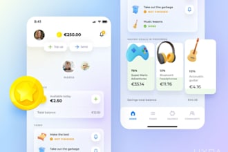 kids banking app, children finance app, saving and investment app for teen
