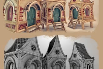 create a high quality 3d realistic models