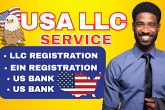 do llc registration, obtain ein number with US bank, wyoming llc for non US llc