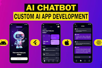 develop ai integrated mobile app website saas llm ai chatbot ai agent