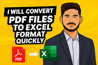 convert PDF files to excel format quickly