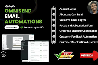 setup omnisend email marketing popup flow and email template