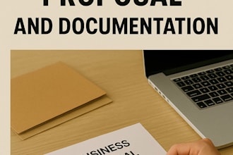 write well structured business proposal and pitch decks