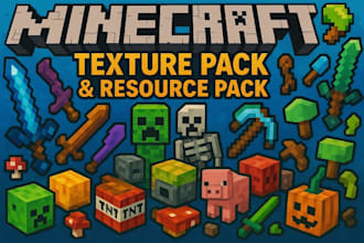 create a minecraft texture pack and resource pack for your server