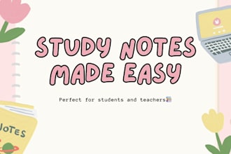 create clear and organized study summaries