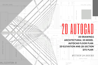 create stunning autocad 2d floor plan, redraw 2d  floor plan within 12 hours