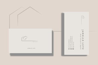 create professional minimalist business card design