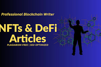 write  blockchain web3, defi and nft content for your project
