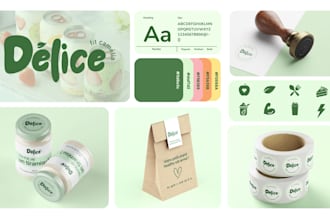 design a professional healthy logo and complete nutrition brand identity