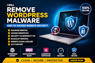 remove wordpress malware and fix hacked website security