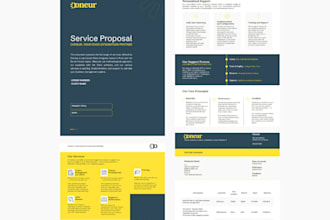 design a professional one pager, two pager or three pager