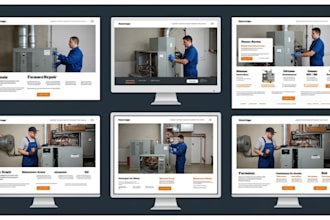 design squarespace air conditioning contractor website furnance repair website