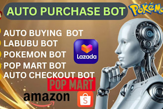 do python auto purchase bot, auto checkout bot, ecommerce bot, price compare bot