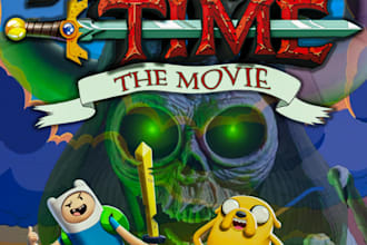 design cinematic movie or game posters in a professional style