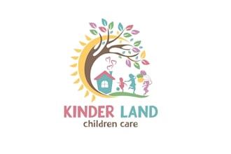 create modern kids, childcare, baby shop, etsy, or daycare logo design