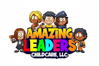 design daycare, childcare, school, kids and baby shop logo