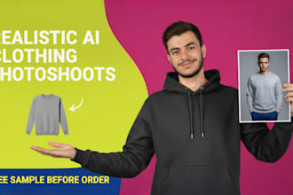 create realistic ai photoshoots for clothing or furniture brand