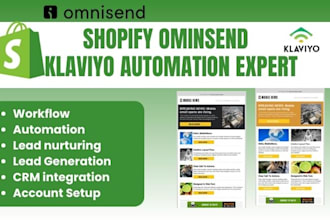 setup omnisend shopify email marketing  template automation omnisend klaviyo
