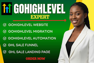 design gohighlevel funnels and automations sale landing pages that convert leads