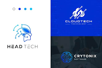 do professional crypto, security, tech and software brand identity design