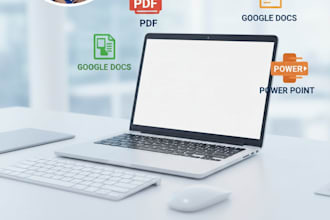 convert PDF to word, docs or powerpoint, typing service