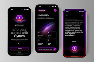 develop ai voice agent , ai agent app, ai chatbot, ai voice to speech app